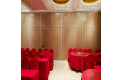 China Sliding Folding Movable Wall Partition With Ceiling Wheels Laminated supplier