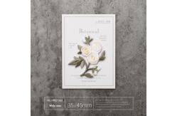 China Custom White Rose Iron-On Clothing Patch – Reusable, Eco-Friendly & Instant Style Upgrade​ supplier