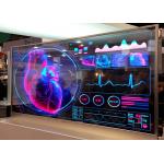 Transparent P3.91 indoor and outdoor window advertising billboard clear led screen transparent glass video led display for sale