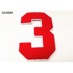 3D Custom Sew On Letterman Patches / 2020 Number Chenille Back Patches
