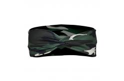 China Elastic Camouflage Hair Band 100% Silk For Sports Workout supplier