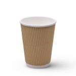 Corrugated Paper Take Away Hot Drink Cup Disposable For Coffee Tea Beverage for sale