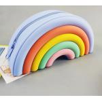 Rainbow Pop Shoulder Purse Fidget Toys Bag Sensory Silicone Rainbow Clouds Backpack For Girls Pencil Pen Case Kids Gifts for sale