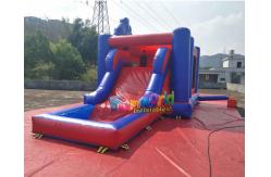 China Water - Proof Inflatable Bouncer Slide , Air Sewing Captain Moon Bounce Combo Slide Structure supplier