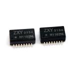 100 / 1000 BASE-T Single Port Low Profile Ethernet Lan Transformer 24PIN SMD for sale