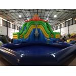 Octopus Large 0.55mm Inflatable Bounce House Water Slide for sale