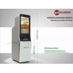 Fully Automatic Self Service Currency Exchange Machine Left Right Multimedia Speaker for sale