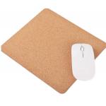 Rectangular Office Cork Mouse Mat Mousepad 23x19cm 5mm Thickness for sale