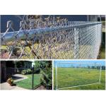 Grassland Use Wire Mesh Fence / Chain Link Fence Green Pvc Coated 1.2m Height for sale
