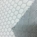Hexagonal Air Layer Lightweight Polyester Fabric Plain Style 350GSM Weight for sale