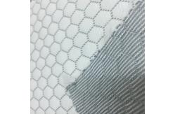 China Hexagonal Air Layer Lightweight Polyester Fabric Plain Style 350GSM Weight supplier