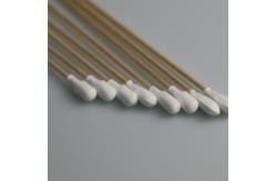 China Polyester Industrial Cotton Swab Precision Tip Lint Free Wooden Handle supplier