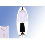 Custom Notch Lapel Office Work Uniforms , Pink Office Staff Mens Work Uniforms for sale