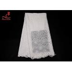 120Cm White Cotton Eyelet Chicken Voile Embroidery Lace Eyelet Fabrics
