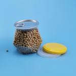 Clear PET Diamond 30g 650ml Plastic Cookie Jar Containers for sale