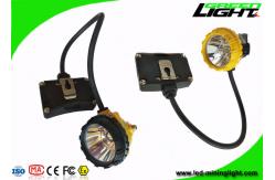 China Super Light 15000lux Miners Cap Lamp 6.8Ah Battery With Four Lighitng Modes supplier