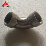 Astm B363 Titanium 90 Degree Elbow For Auto Exhaust System for sale