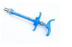 China Poultry ISO19001 Vaccinator Plastic Steel Syringe 10ml Luer Lock Syringe Reusable supplier