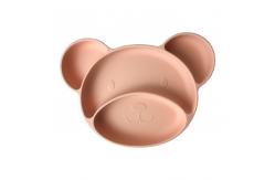 China Baby Feeding Bpa Free Silicone Suction Plate Hot Selling Customized Bear Shape supplier