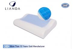 China White / Blue Memory Foam Pillows With Standard Size 50kgs / m3 supplier