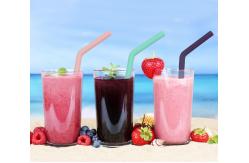 China BPA Free Silicone Kitchen Product Straw Reusable With Cleaning Brushes supplier