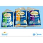 Dry Care Brand Disposable Adult Diapers / Nappies With Wetness Indicator High Absorbency With USA Fluff Pulp Japan Sap for sale