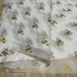 Eco Friendly OEM White Birthday Wrapping Paper 27.5 Inch Stamping for sale