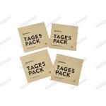 Kraft Paper Three Side Sealed Sachet Biodegradable Pouch for Tablet Pill for sale