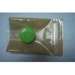 Mini Zipper Food Bag Transparent Front Pet / Pe Anti Static Bag With Bottom Open for sale