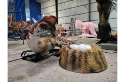 China Adult Theme Park Realistic Dinosaur Robot Animatronic Velociraptor supplier