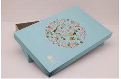 China Gold Foil Rigid Cardboard Gift Boxes With Lids 70g/M2 ISO9001 supplier