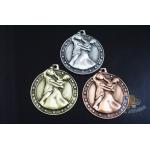 High 3D Effec Custom Engraved Sports Metal Dance Running Fencing  Medals And Ribbons ,Zinc Alloy Medalloon for sale