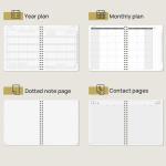 ODM Hardcover 2023 Weekly Planner Custom Daily Weekly Schedule Monthly Tabs