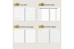 China Wirebound Executive Planner 2023 , Weekly Schedule Custom Monthly Planner supplier