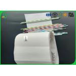 Glossy Food Grade Paper Roll , 60gsm To 120gsm Environmental Safetyof Straw Pipe Paper