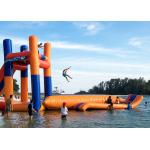 Giant Lake Inflatable Water Sports With 0.9mm PVC Funny Jumping Pillow Tower for sale