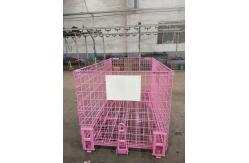 China Wire mesh container used in storing goods in warehouse supplier