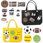 Tote Beach Black Toys Keychain Letters And Numbers Custom Rubber Keychain for sale