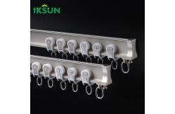 China 1.2mm Sliding Support Curved Curtain Rod Aluminium Curtain Rail Track System supplier