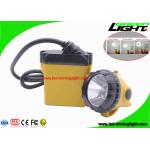 High Security LED Mining Light Cap Lamp 25000 Lux With 10.4Ah SAMSUNG Battery for sale
