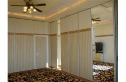China Solid MDF Fabric Foldable Partition Wall , 1230 mm Panel Width supplier