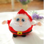 20cm Small Cute Red Animated Plush Christmas Toys Santa Claus White Beard Pattern for sale