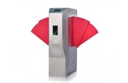 China 3s Reset Flap Barrier Gate DC24V IP44 Three Arm Turnstile With Telescopic Wings supplier