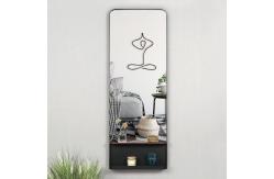 China Portable Wall Mounted Lighted Makeup Mirror Modern For Bathroom supplier