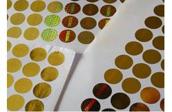 China Gold Security Custom Hologram Stickers Anti Counterfeiting For Box Packing supplier