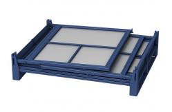 China Collapsible Plastic Pallet Box Stackable Stillage With PP Linings supplier