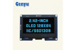 China Monochrome 2.42 Inch OLED Display 128x64 Resolution SSD1309 I2C Interface supplier
