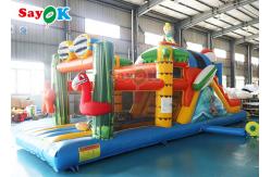 China Commercial Inflatable Slide Ocean Theme Inflatable Dry Slide Children Kids Rock Climbing Slide supplier