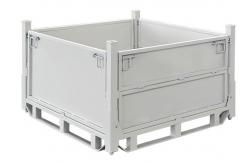 China Anti Tip Stillage Crates Steel Pallet Cages 1140x1140mm supplier