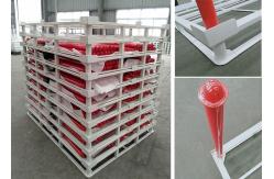 China Storage Portable Stacking Racks Stackable Warehouse Racks Circular Steel Tube Post supplier
